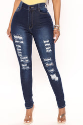 Drive To The Ocean Jeans - Dark Denim Ins Street